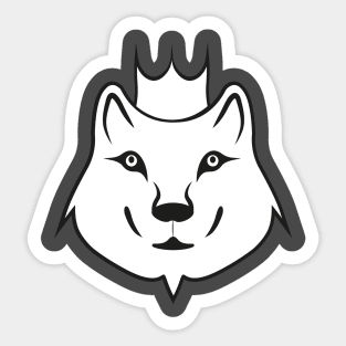 wolf king Sticker